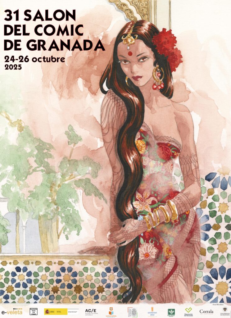 Cartel de la 31.ª edición del Salón del Cómic de Granada, obra de Ana Miralles