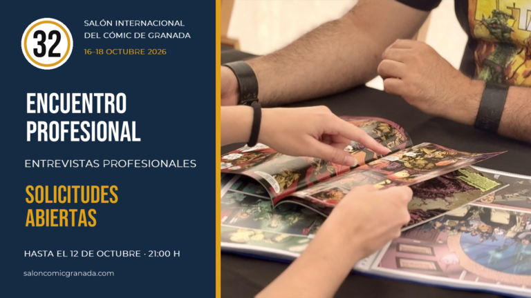 Solicitudes abiertas para las entrevistas profesionales del 32.º Salón Internacional del Cómic de Granada.