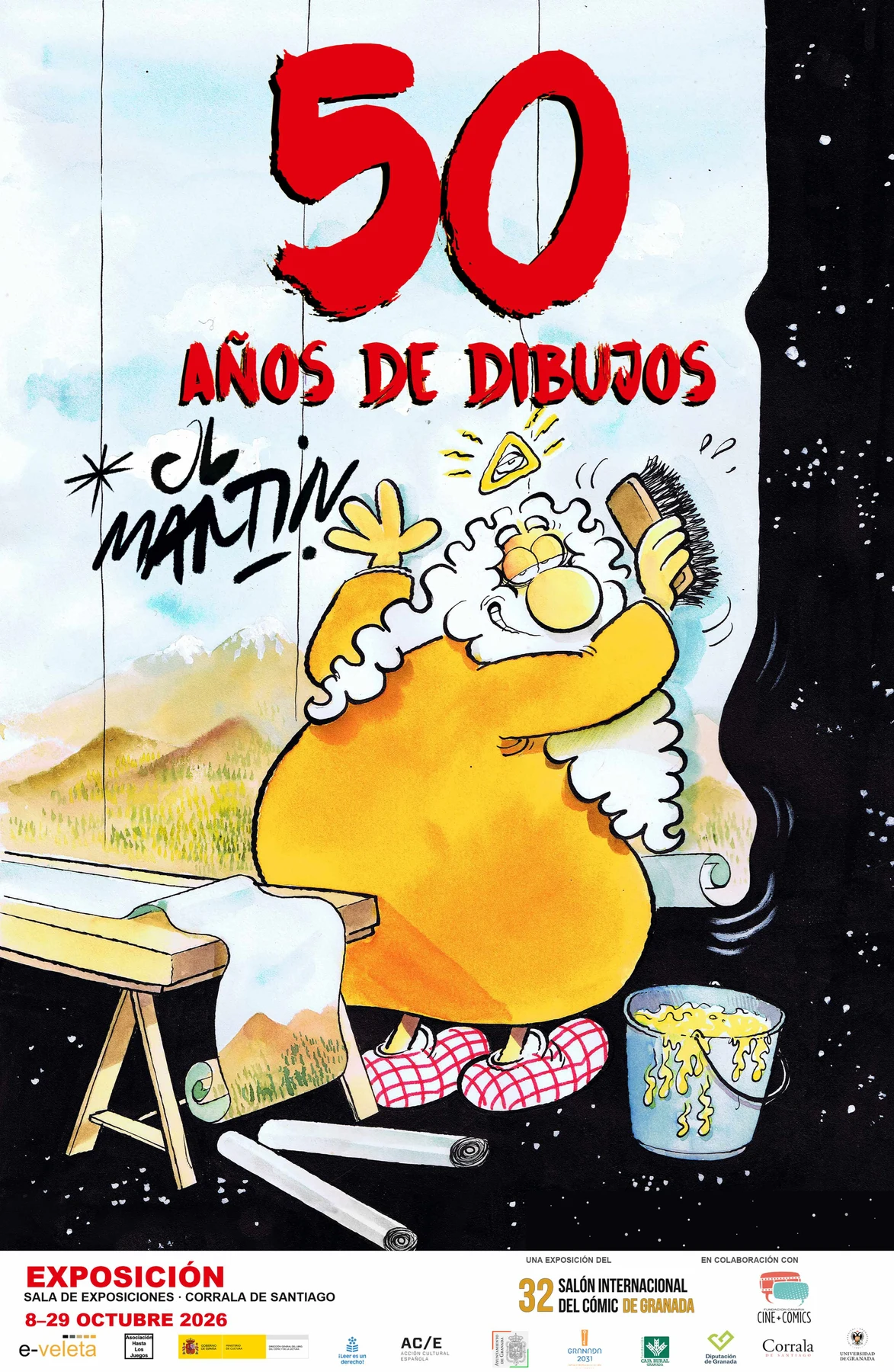 50 años de dibujos *JL Martín · cartel