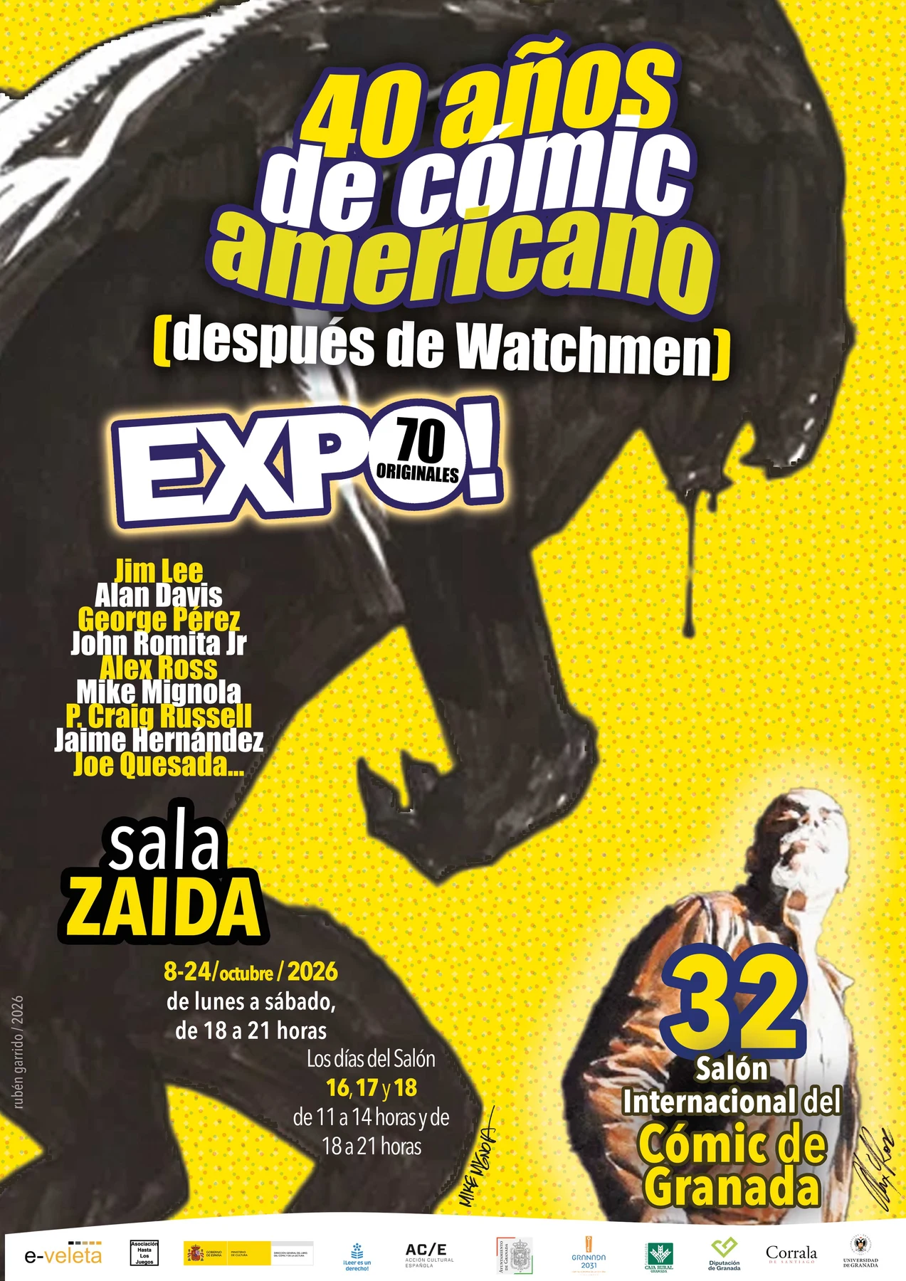 40 años de cómic americano · cartel